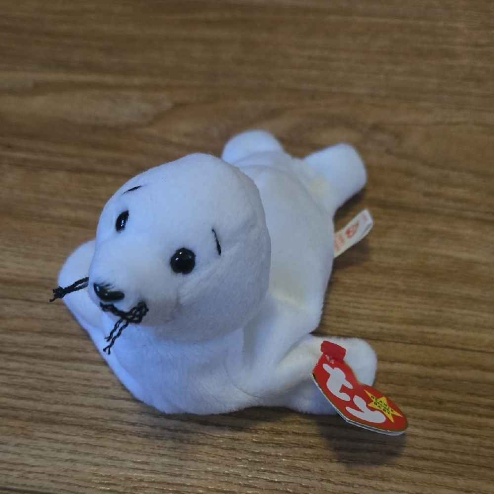 BOGO Ty White Seal Plush Toy‎